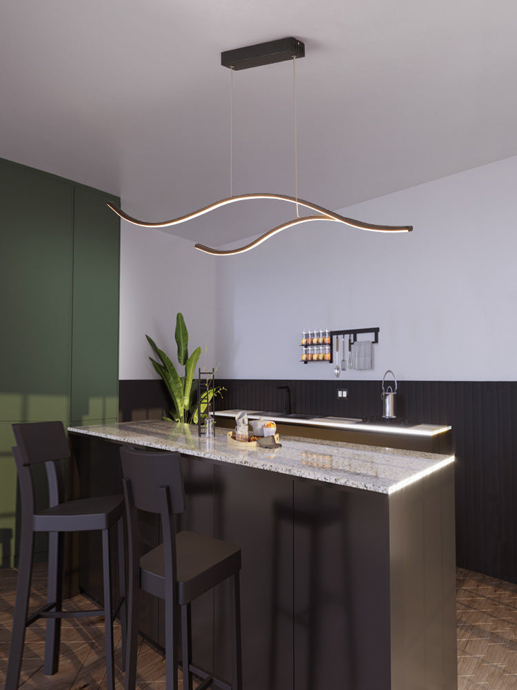 Linear Island Pendant LED New Modern Ceiling Pendant Light for Dining Room