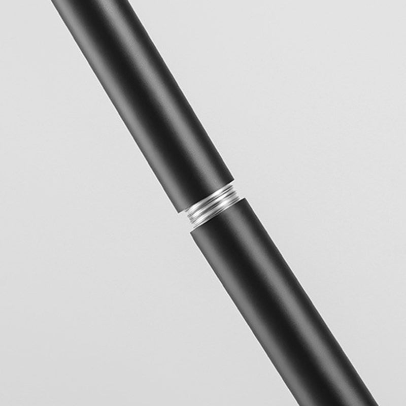 Modern Isola illuminazione cilindro lampadario isola metallo 5 illuminazione dell'isola in oro e nero