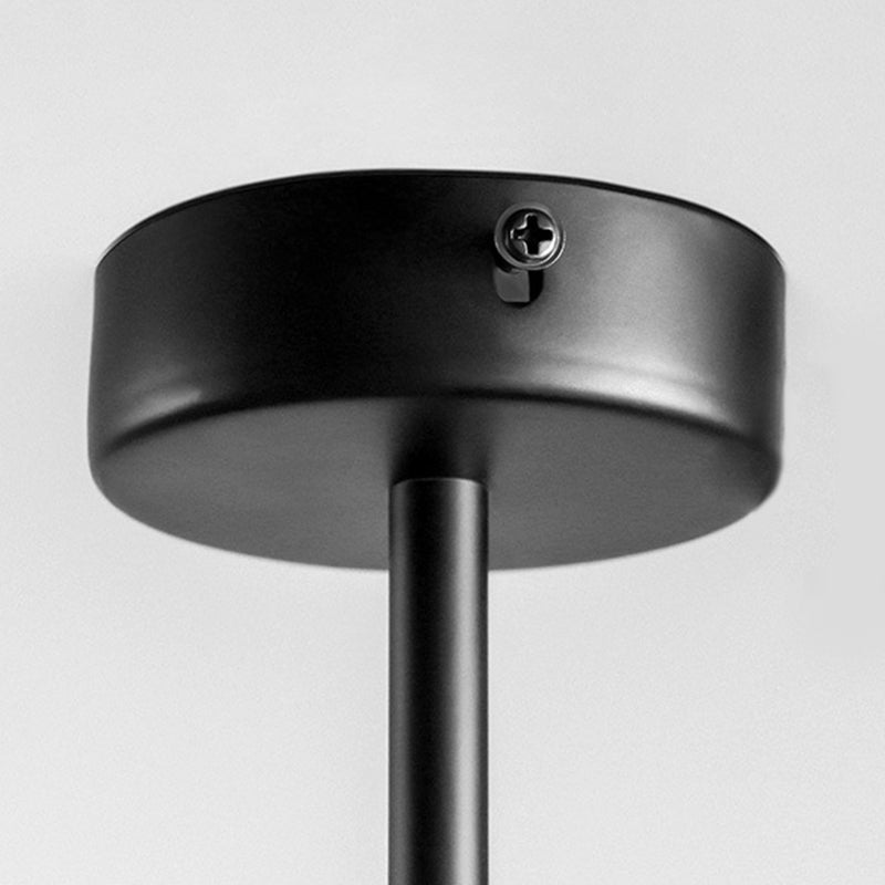 Modern Isola illuminazione cilindro lampadario isola metallo 5 illuminazione dell'isola in oro e nero