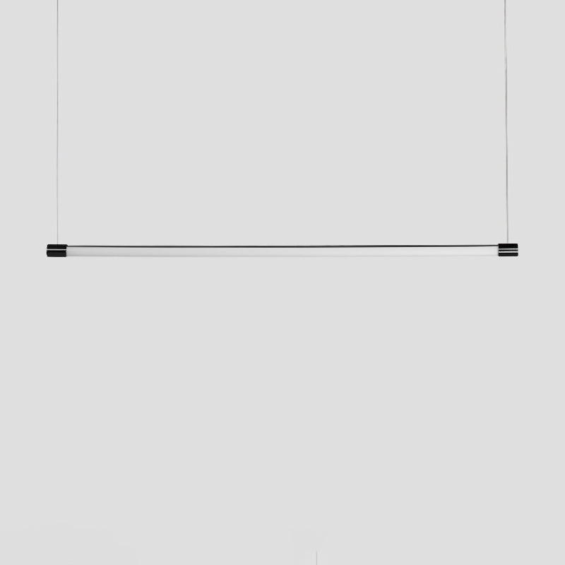 Linear Island Light Fixture Modern Island Lighting Metal Island Pendants 1 Light