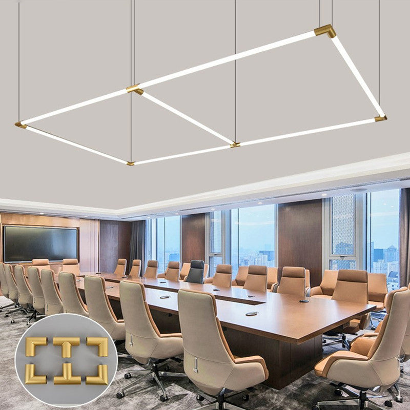 Linear Island Light Fixture Modern Island Lighting Metal Island Pendants 1 Light