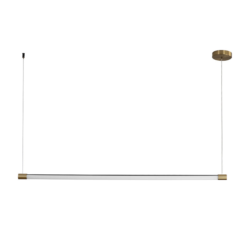 Linear Island Light Fixture Modern Island Lighting Metal Island Pendants 1 Light