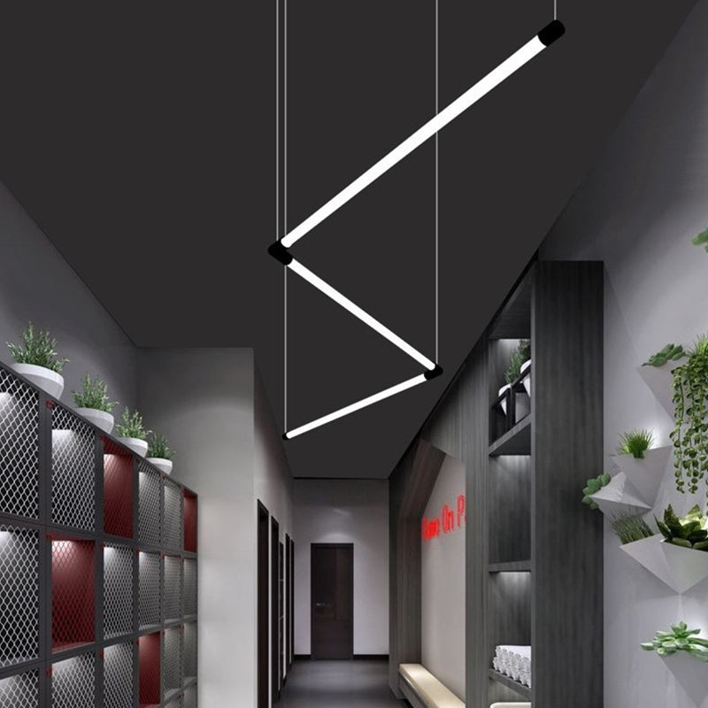 Linear Island Light Fixture Modern Island Lighting Metal Island Pendants 1 Light