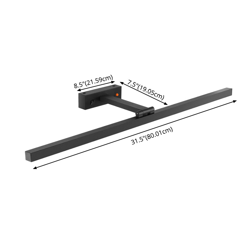 Éclairage de mur de miroir de style simple de style simple à 1 lumière