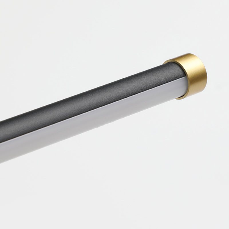 Metal linear Shade Mirror Wall Lights Modern 1 Head Wall Mount Fixture in White and Black