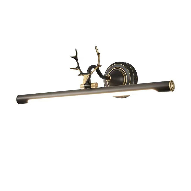 Metal linear Shade Mirror Wall Lights Modern 1 Head Wall Mount Fixture