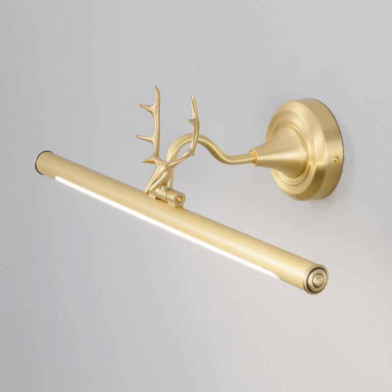 Mirror de miroir linéaire en métal Lights muraux modernes 1 montage mural de tête de tête