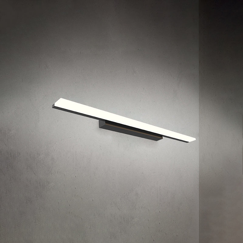 Metal linear Shade Mirror Wall Lights Modern 1 Head Wall Mount Fixture