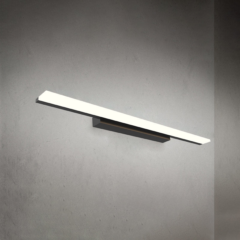 Metal linear Shade Mirror Wall Lights Modern 1 Head Wall Mount Fixture