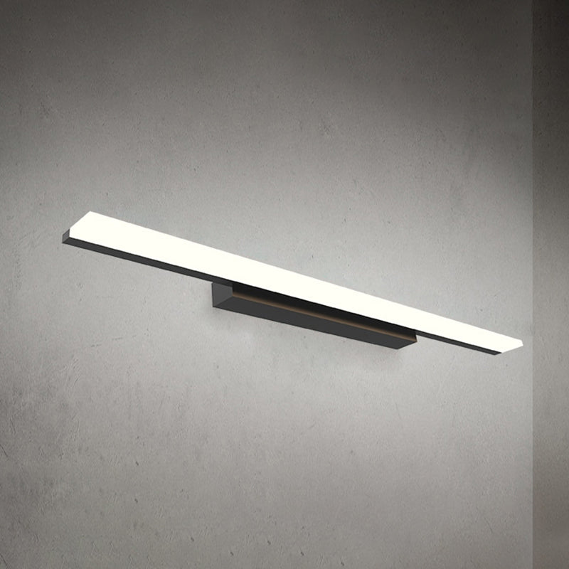 Metal linear Shade Mirror Wall Lights Modern 1 Head Wall Mount Fixture