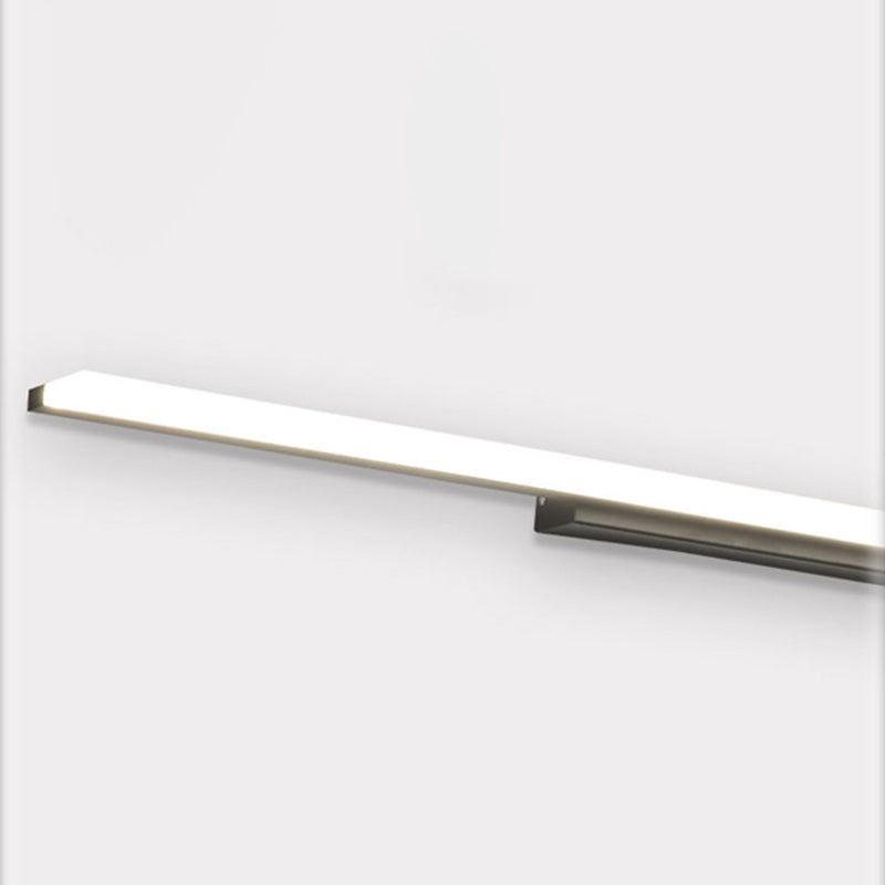 Metal linear Shade Mirror Wall Lights Modern 1 Head Wall Mount Fixture