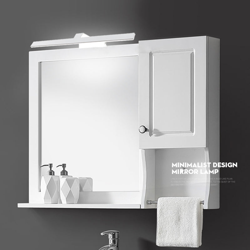 Linear Shade Swing Arm Wall Lighting Modern Style Metal 1 Light Sconce Lamp in White