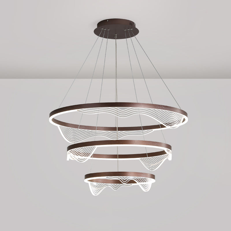 Plafonnage à lad à plusieurs niveaux de plafond Plafond pour le salon