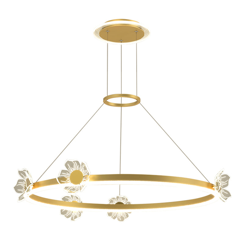 Lustre en or moderne