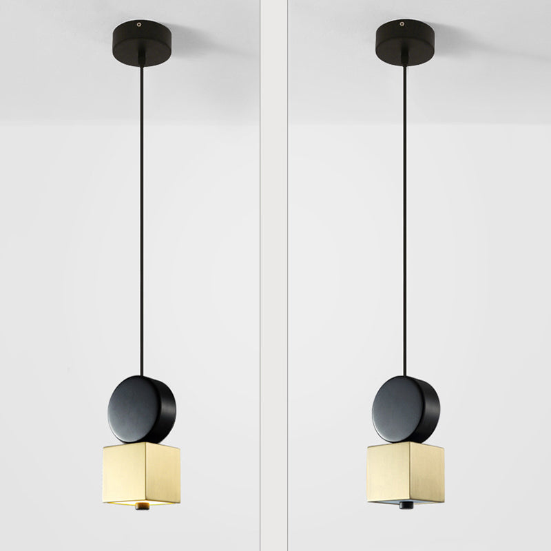 Iron Iron Contemporary sospeso a sospensione Light 1 ciondolo a 1 luce per sala da pranzo