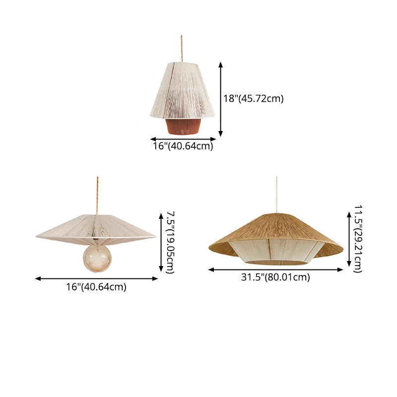 1-Licht-Bambus Hängsbeleuchtung Chinesisches Anhänger Lichtkit für Tea Room