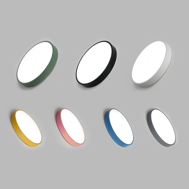 Circle Led Flush Ceiling Lights Modern Style Acrylic Modern Style Flush Mount Lighting