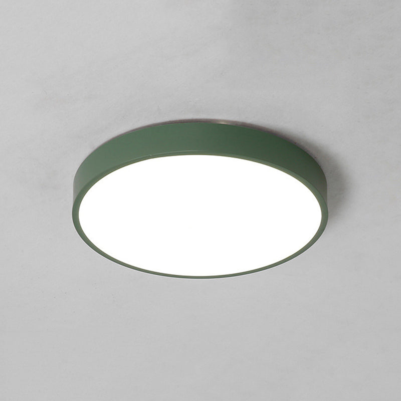 Circle Led Flush Ceiling Lights Modern Style Acrylic Modern Style Flush Mount Lighting