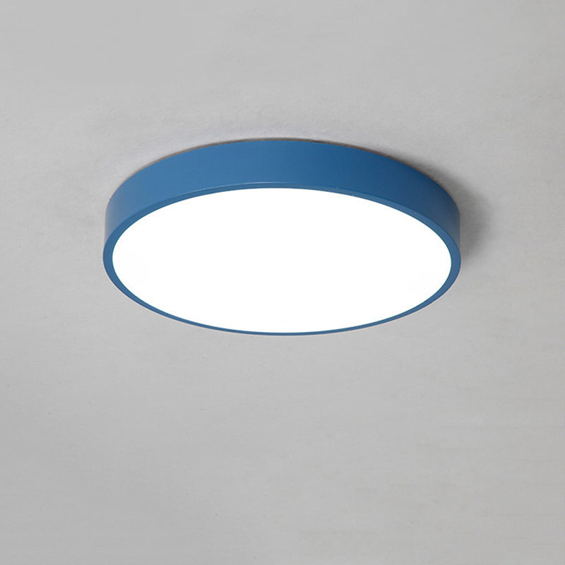 Circle Led Flush Ceiling Lights Modern Style Acrylic Modern Style Flush Mount Lighting