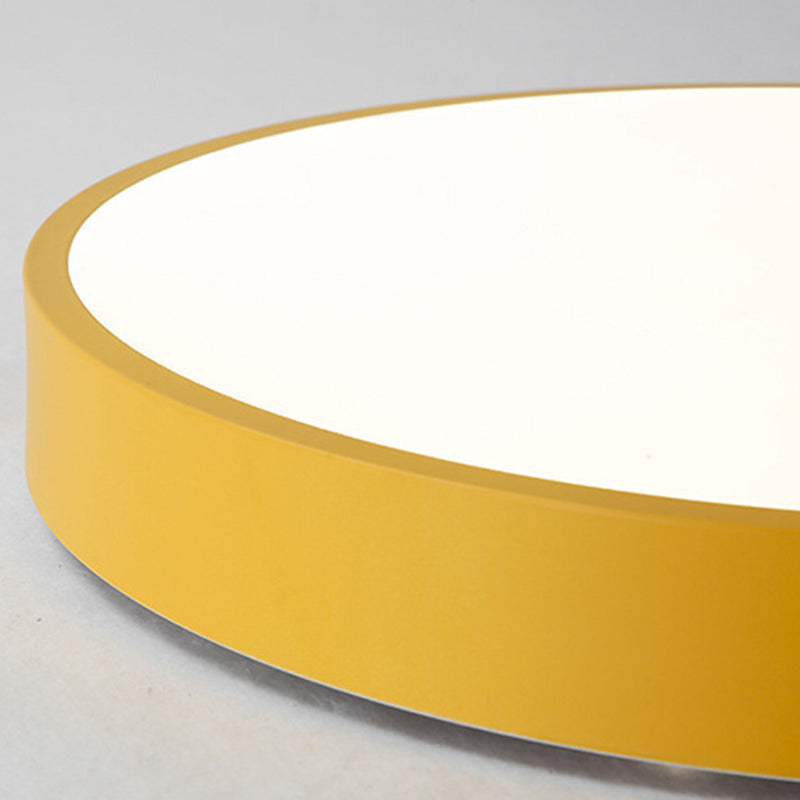 Circle Led Flush Ceiling Lights Modern Style Acrylic Modern Style Flush Mount Lighting