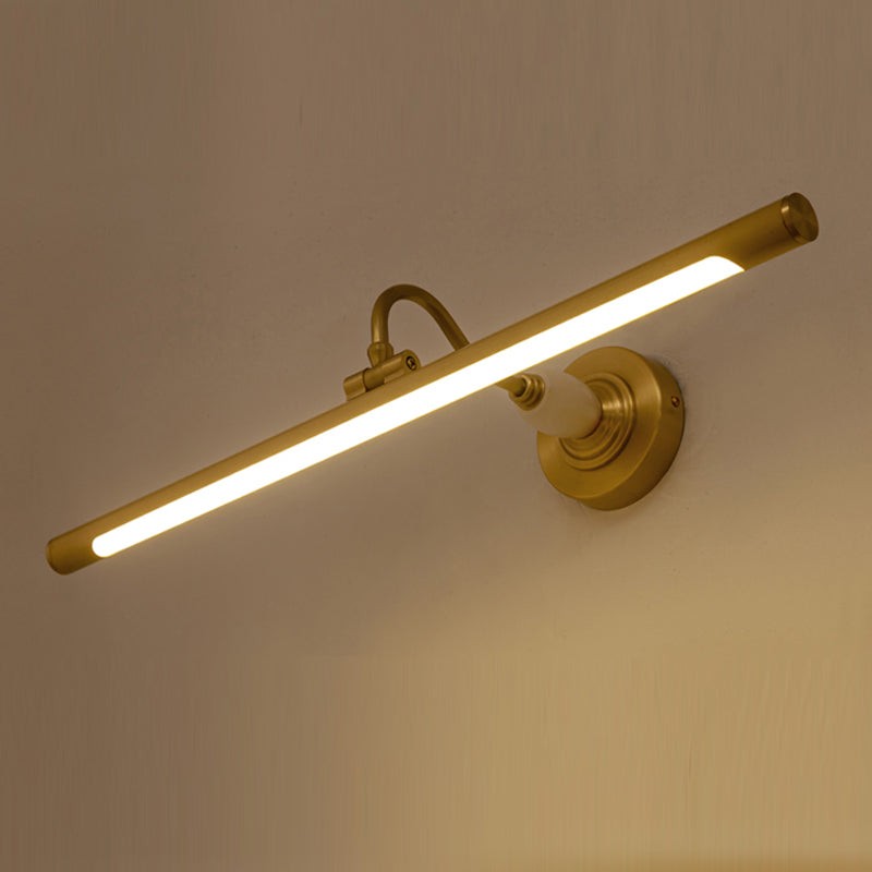 Luces de pared de tocador lineal Simplicidad posmoderna Disparo de pared acrílico para baño