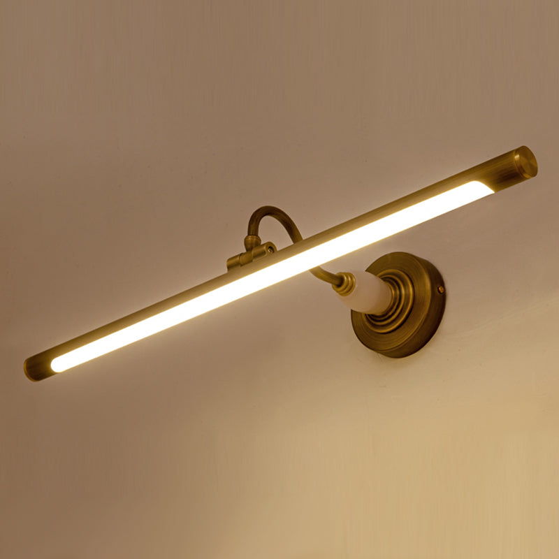 Luces de pared de tocador lineal Simplicidad posmoderna Disparo de pared acrílico para baño