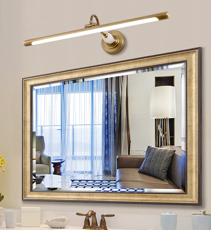 Luces de pared de tocador lineal Simplicidad posmoderna Disparo de pared acrílico para baño