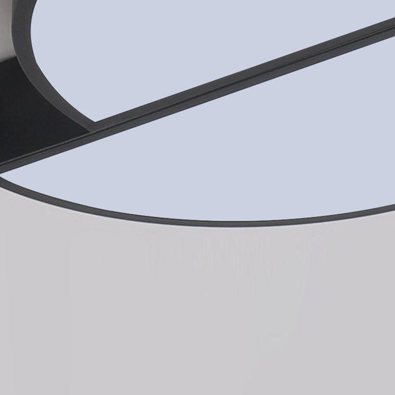 Modern Acrilico Flush Montaggio Lampada a LED Lotto LED Montaggio Soffitto Light Fixtures in Nero