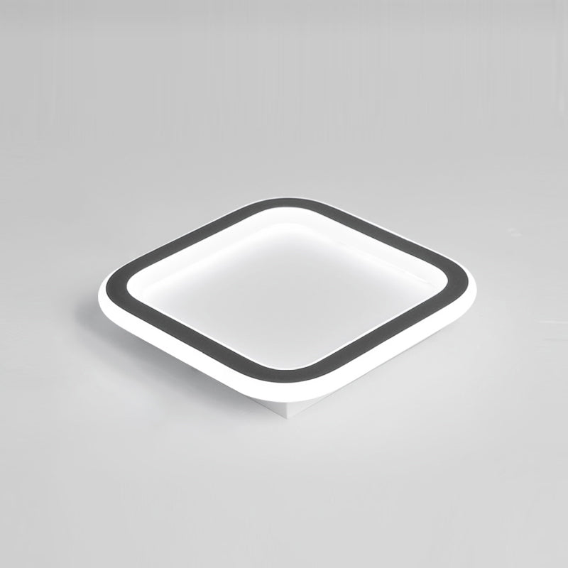 Geometric LED Close to Ceiling Fixtures with Acrylic Shade for Bedroom