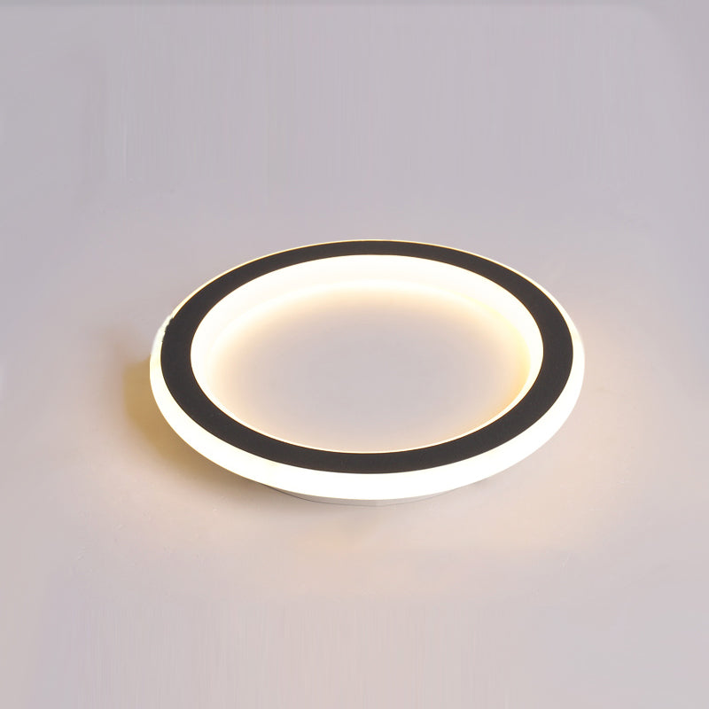 Geometric LED Close to Ceiling Fixtures with Acrylic Shade for Bedroom