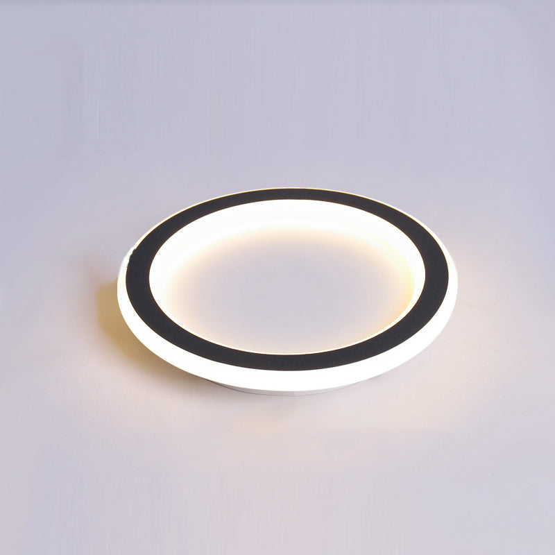 Geometric LED Close to Ceiling Fixtures with Acrylic Shade for Bedroom
