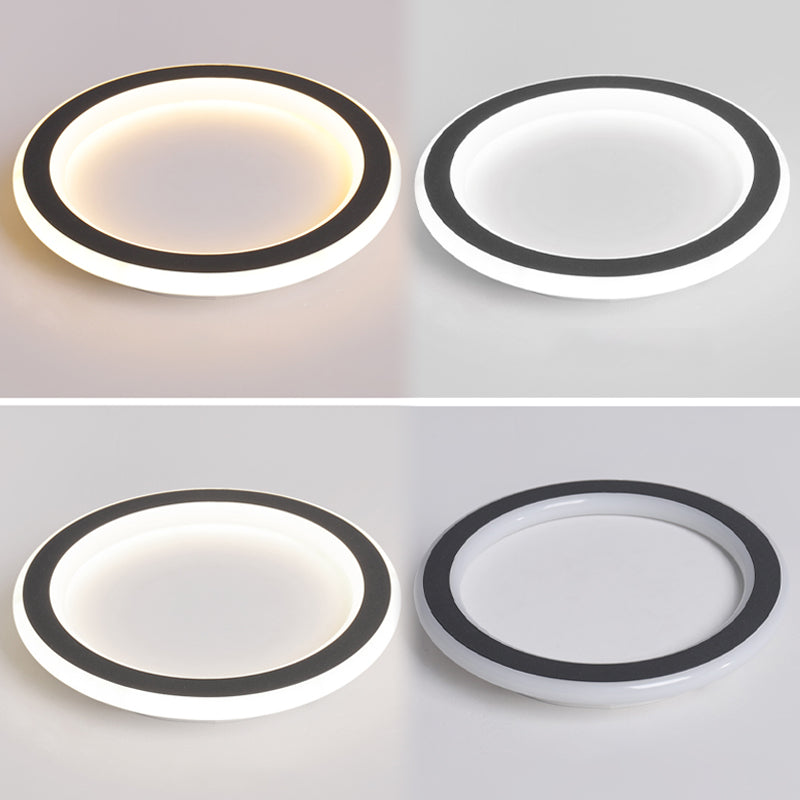 Geometric LED Close to Ceiling Fixtures with Acrylic Shade for Bedroom