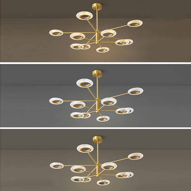 Metal Pendant Light Fixture Postmodern Chandelier Lighting for Living Room Dinning Room