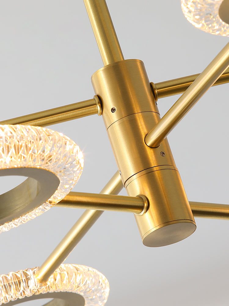 Metal Pendant Light Fixture Postmodern Chandelier Lighting for Living Room Dinning Room