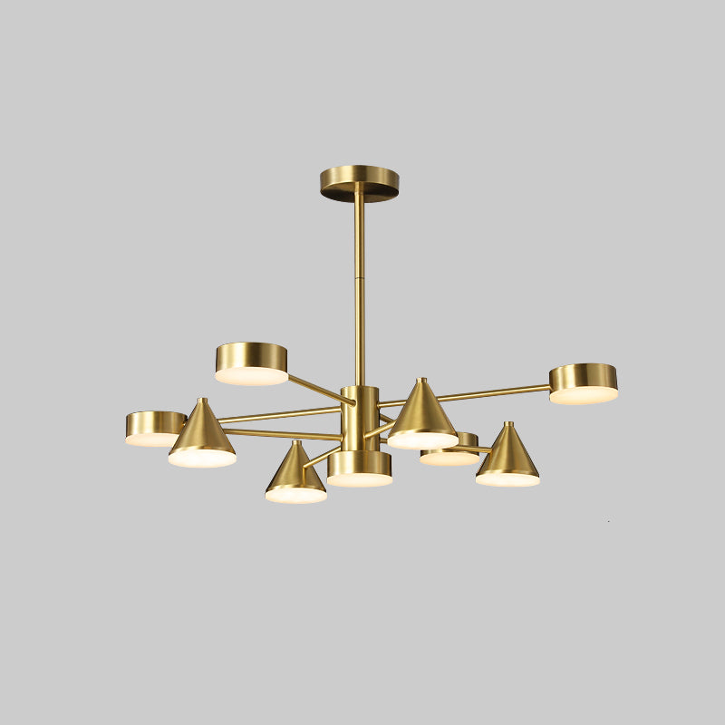 Brass Chandelier Lighting Postmodern Pendant Lamp for Living Room Dinning Room