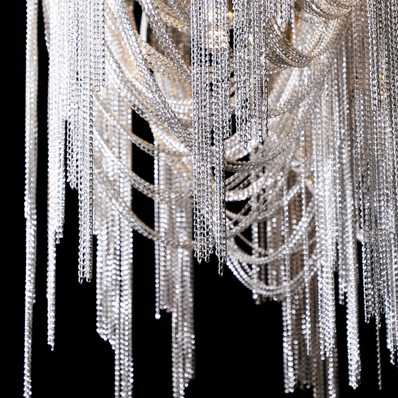 Luminaires de plafond en aluminium à glace pour lustre postmoderne pour le salon