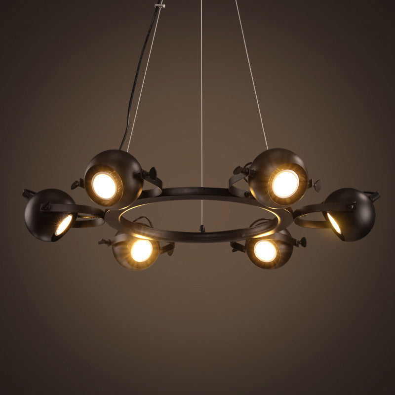 Assayements d'éclairage rond Postmodern Chandelier pour salle à manger du salon