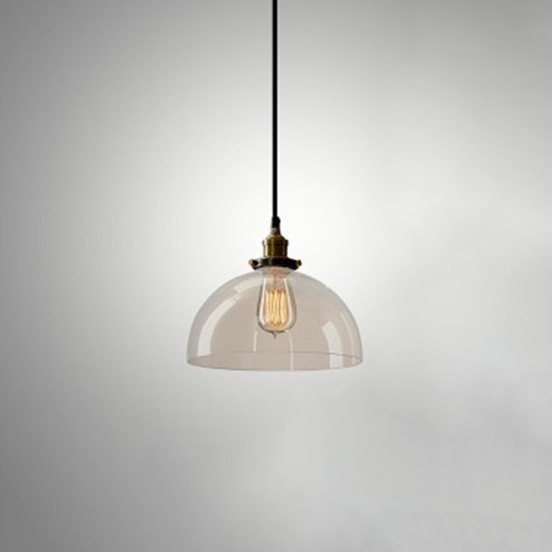 1 luminaire de suspension en verre industriel léger léger pour restaurant