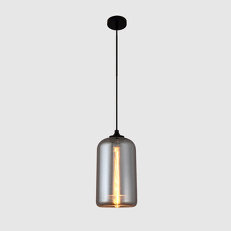 1 luminaire de suspension en verre industriel léger léger pour restaurant