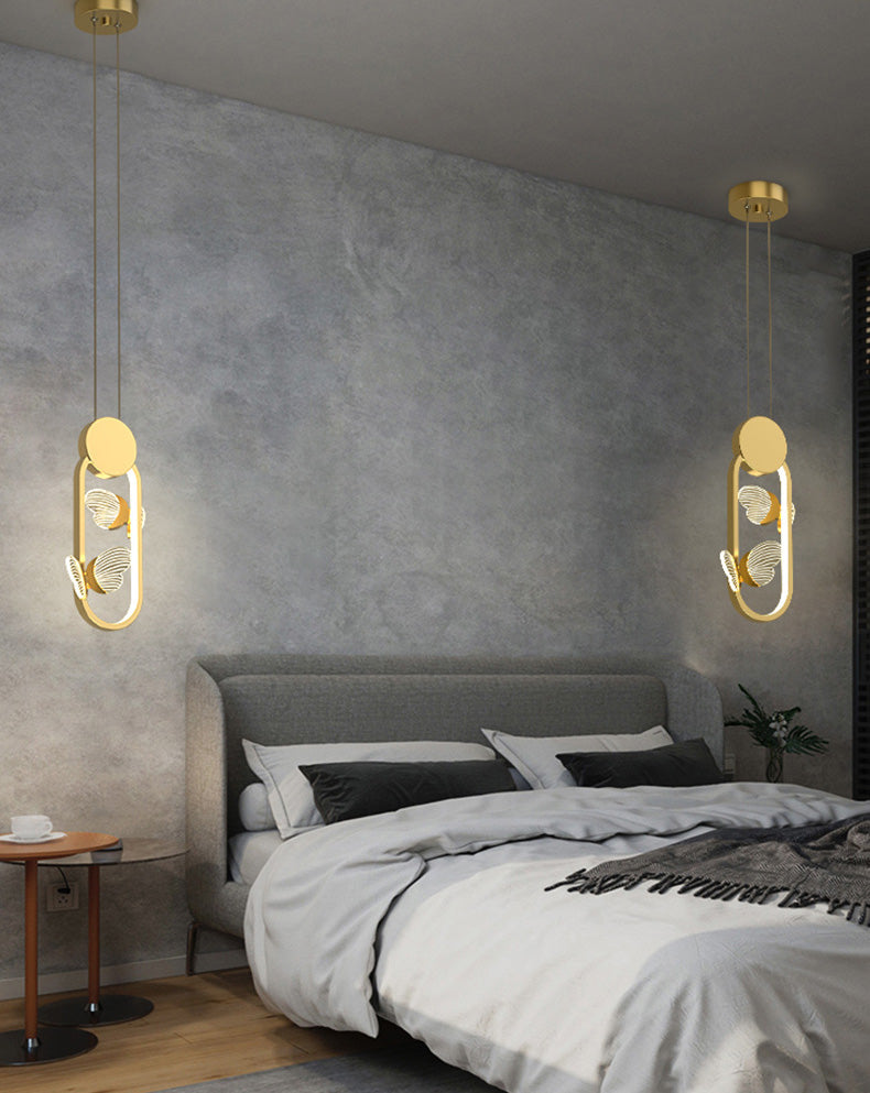 Pendance à cadre métallique en une lumière moderne
Éclairage pendentif pour la chambre