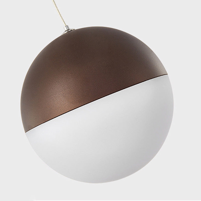 Modern Ball Shape Pendant Glass Multiple Hanging Ceiling Light for Spiral Stair