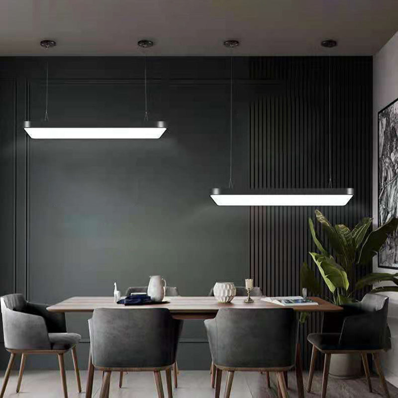 Rectangle Led Pendent in Modern Style Led Suspended Lights for Office Conference Room