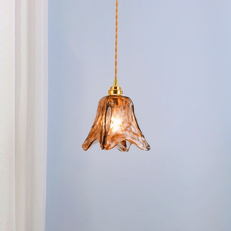 Brass Glass Impiccing a sospensione Light Industrial Single a Cioncant Lights per ristorante