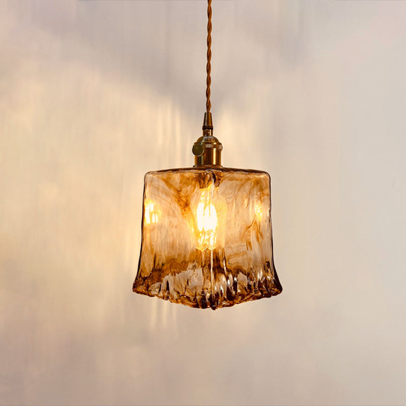 Brass Glass Impiccing a sospensione Light Industrial Single a Cioncant Lights per ristorante