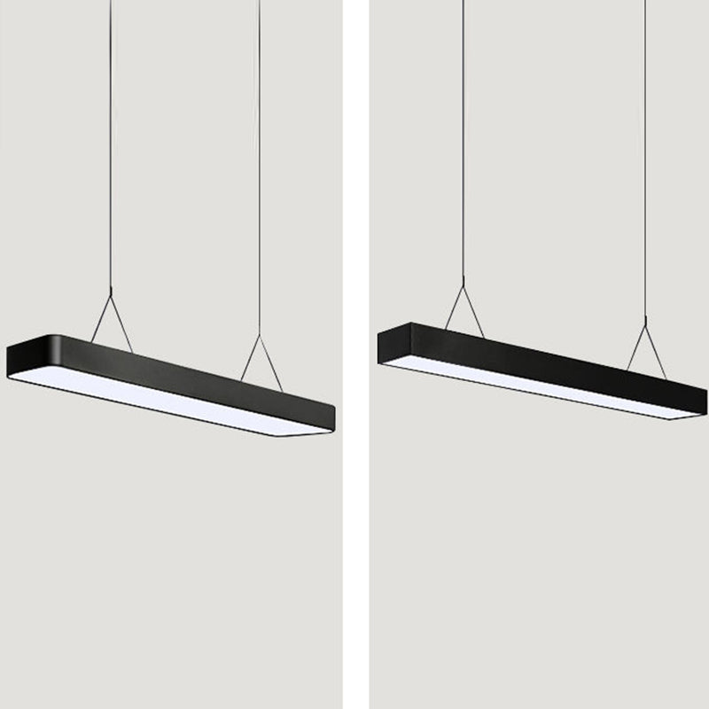 Bureau de style contemporain Rectangle en forme de pendentif LED Lumières décoratives