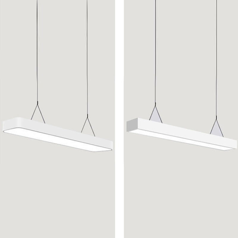 Bureau de style contemporain Rectangle en forme de pendentif LED Lumières décoratives