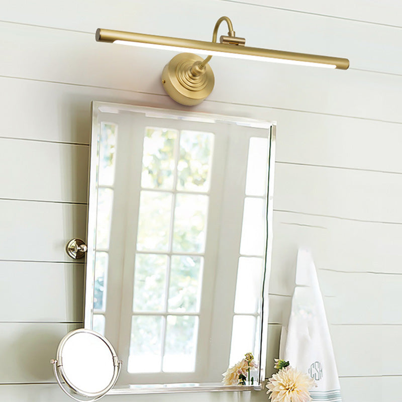 Luces de pared de tocador lineal Simplicidad posmoderna Disparo de pared acrílico para baño