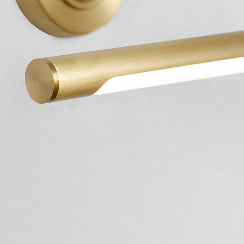 Luces de pared de tocador lineal Simplicidad posmoderna Disparo de pared acrílico para baño