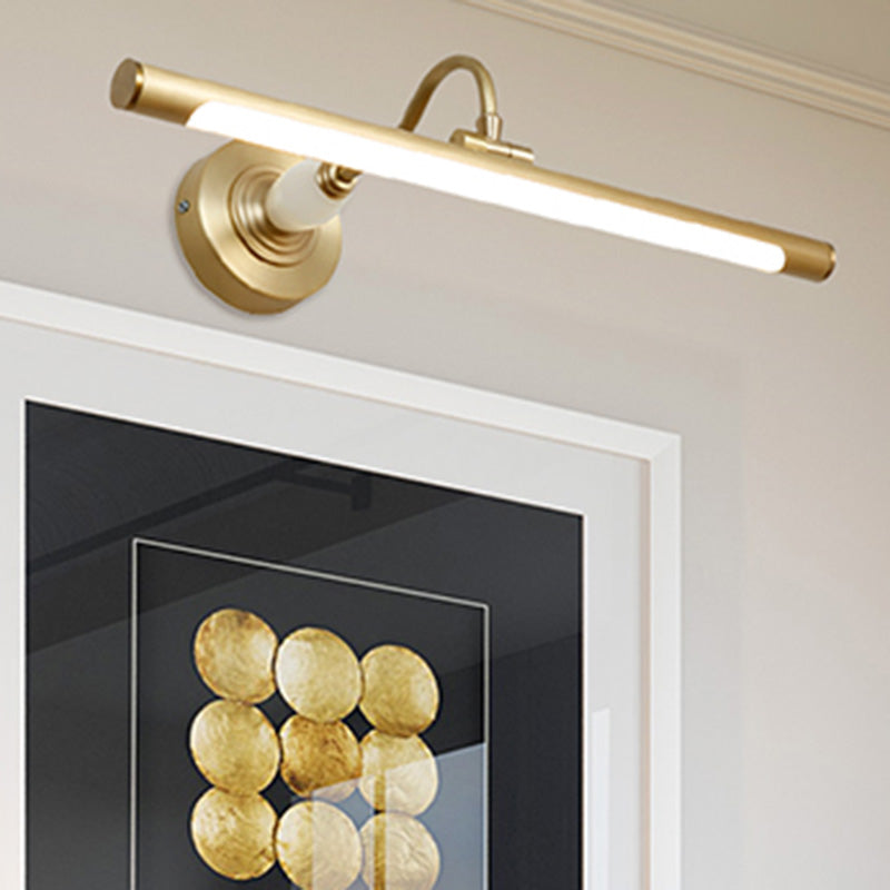 Luces de pared de tocador lineal Simplicidad posmoderna Disparo de pared acrílico para baño