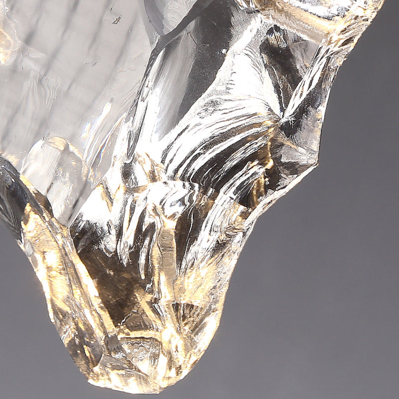 Shaded Bedroom Ceiling Hung Fixture Crystal Minimalist Style Ceiling Pendant Light